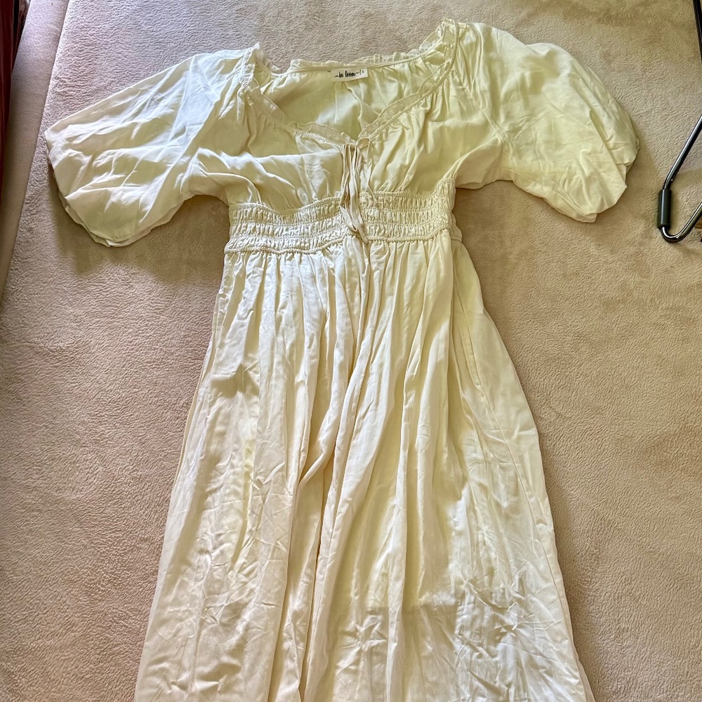 Cream Peasant dress
